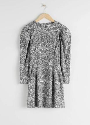 Короткое платье с пышными рукавами other stories