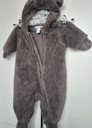 Комбінезон плюшевий дитячій, розмір 62-74