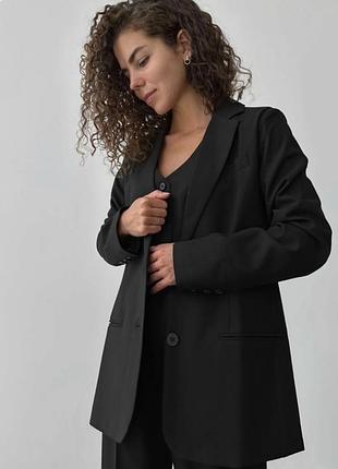 Піджак оверсайз, чорного кольору