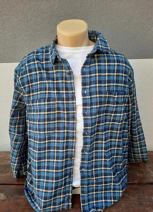 Тепла чоловіча сорочка в клітинку. одяг з сша та канади!