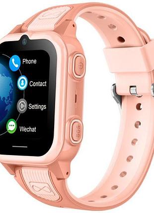 Смарт годинник-телефон дитячий wonlex ct21 mini original з відеодзвінком wi-fi gps sim-карта (pink)-lvr