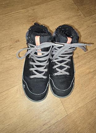 Ботинки теплые водонепроницаемые походные женские quechua