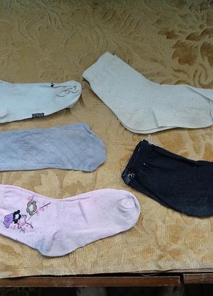 5 пар женских носков одним лотом.