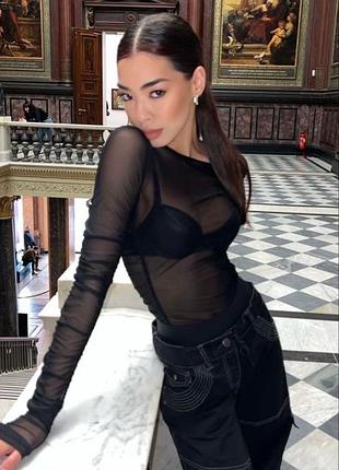 Прозорий топ сіточка