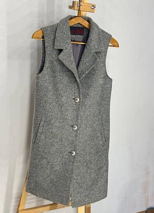 Кашемірова подовжена тепла желетка розмір xs-s