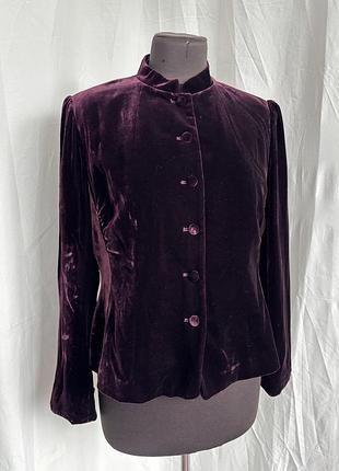 Жакет піджак бархат оксамит вінтаж готичний готический графиня