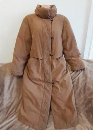 Теплое удлиненное пальто, р. 16/xxl/44