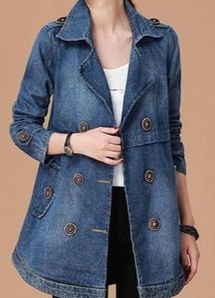 Джинсовая куртка весна / осень,стиль бохо