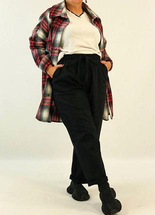 Жіночі вельвктові брюки класичного крою