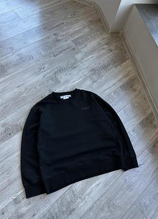 Світшот off white чорний чоловічий котон