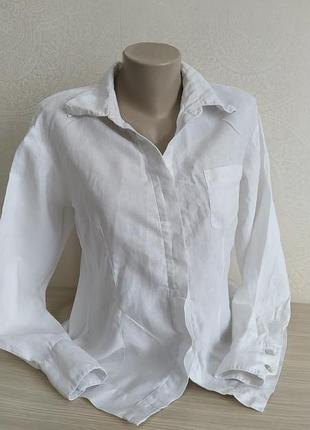 Женска белая рубашка 38 hallhuber femne  s m