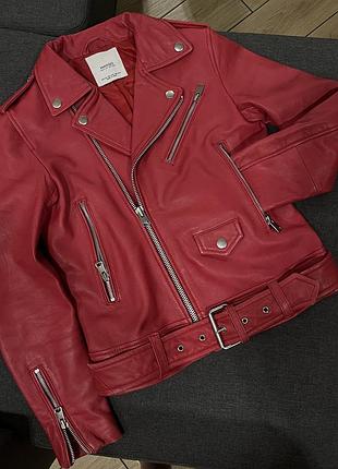 Шкіряна куртка mango