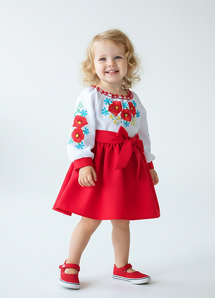 Вишита сукня 1-2 рочки, зріст 86-92 см, вишите плаття