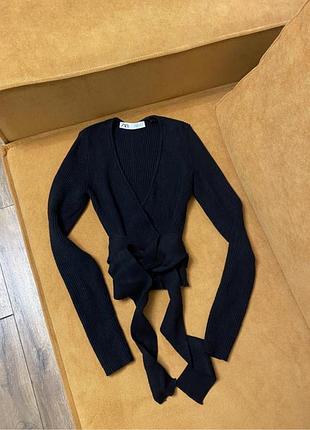 Кофта в рубчик zara 2