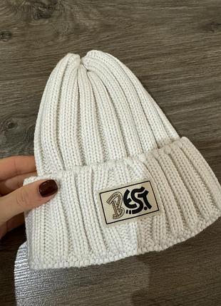 Тепла шапка на дівчинку на флісі