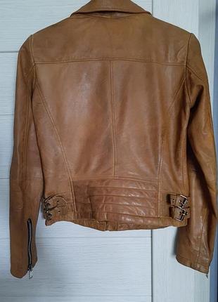 Шкіряна куртка косуха pull&bear m 5