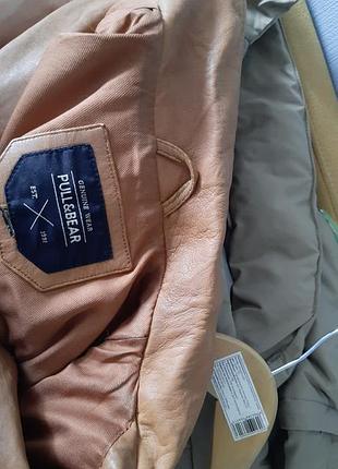 Шкіряна куртка косуха pull&bear m 7