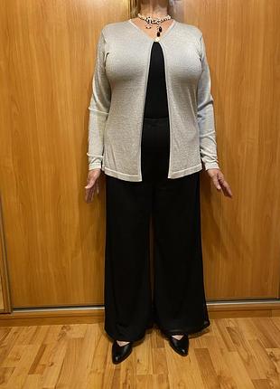 Кардиган трикотажний шовковий з люріксом