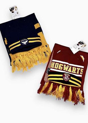 Комплект harry potter шапка та шарф для хлопчика на вік 8-14 років