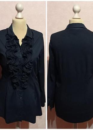 Романтичная женская блуза с жабо, alba moda (италия).