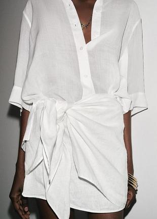 Юбка лен zara