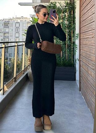 Сукня ангора рубчик