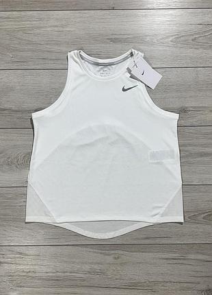 Нова біла жіноча спортивна майка найк nike running dri-fit, розмір m, оригінал