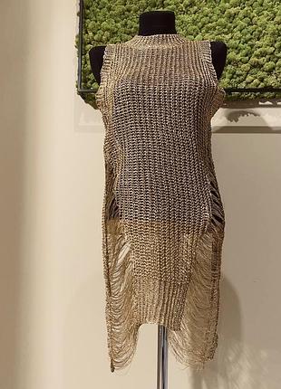 Пляжна сукня золота