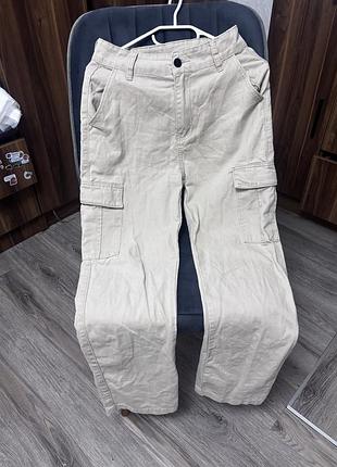 Штани жіночі карго бежеві