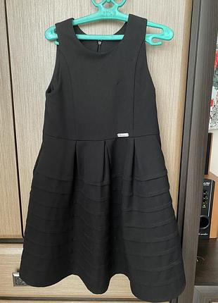 Сарафан шкільний, чорний на дівчинку