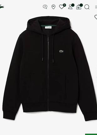 Кофта на замок zip hoodie  lacoste classic fit