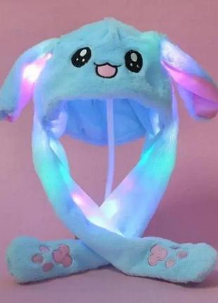 Шапка з вушками + гірляндою всередині