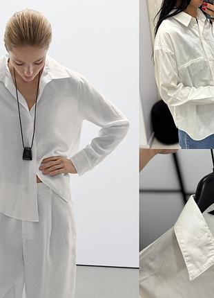 Сорочка massimo dutti біла