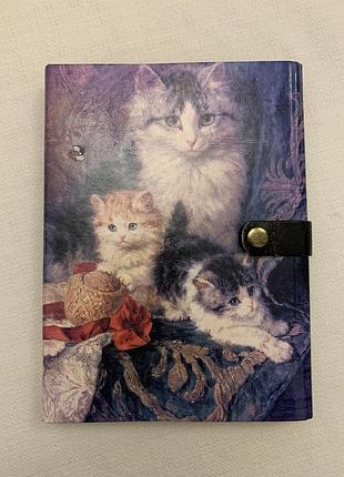 Папка коты с конвертами и бумагой котов котики листы