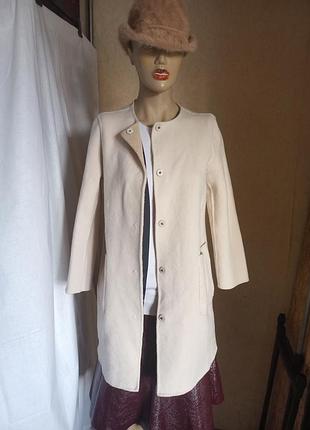 Двустороннее шерстяное пальто 44 размер weekend max mara