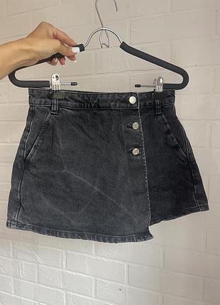 Джинсові шорти юбка zara шорти спідниця