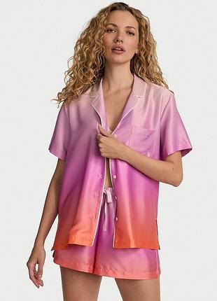 Пижама victoria's secret сатиновая пижама victoria's secret белье victoria’s secret