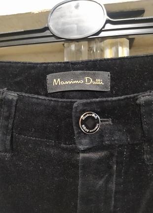 Брюки велюр massimo dutti 5