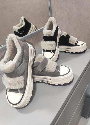 Женские зимние ботинки, два цвета