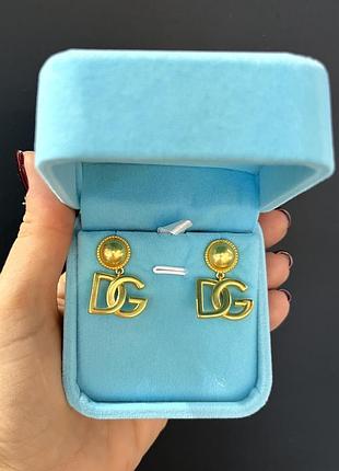 Сережки dg позолота 18 к