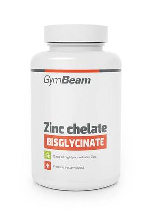 Цинк хелат (бісгліцинат) zinc chelate bisglycinate - gymbeam, 90 капсул