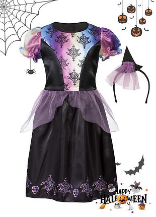 Костюм маскарадный платье на хелловин для девочки lidl halloween 122-128, 134-140