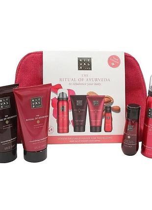 Набір дорожній з косметичкою the ritual of ayurveda travel set rituals