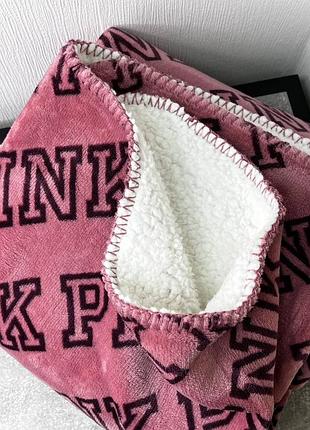 Теплий плед pink victoria's secret