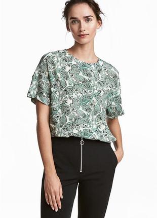 H&m-топ в принт пейслі! р.-40/42