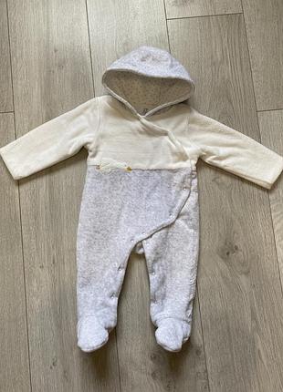 Комбинезон деми сезонный велюровый zara