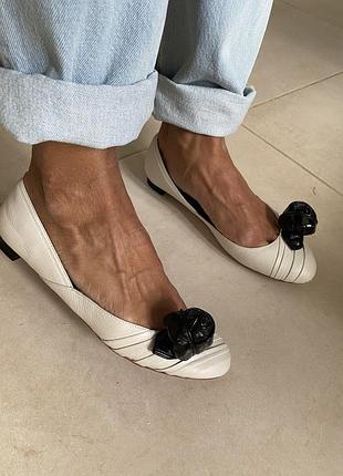 Ексклюзивні шкіряні  туфлі -балетки karen millen 39/40/26🌹