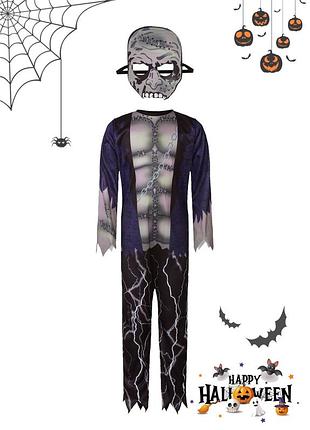 Костюм маскарадний зомбі на хелловін для хлопчика lidl halloween 110-116, 122-128