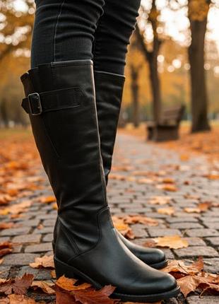 Жіночі чоботи,осінні,шкіряні,стильні сапоги,mirta,р.37