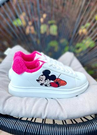 🖍женские кроссовки sneakers mickey mouse